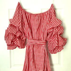 NWT WHO WHAT WEAR checked dress